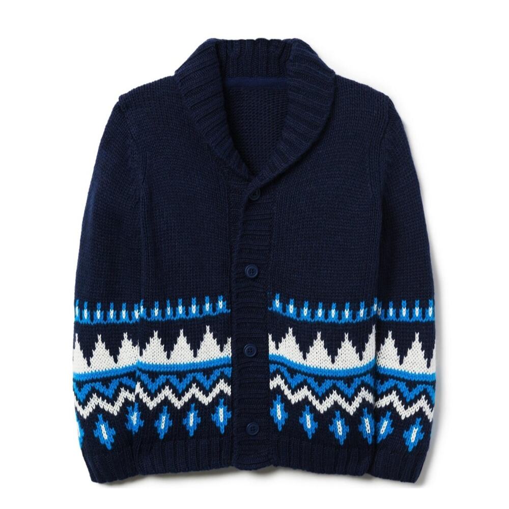 New janie and jack soft knit blue toddler cardigan size 18-24 months